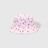Reversible Bucket Hat – Strawberries + Daisies
