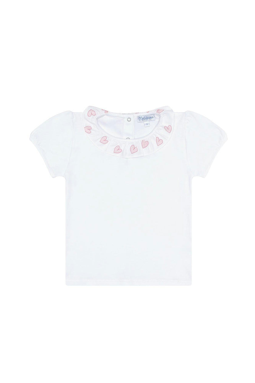 Pink Heart Print Tee