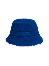 adult merino wool bucket hat - cobalt