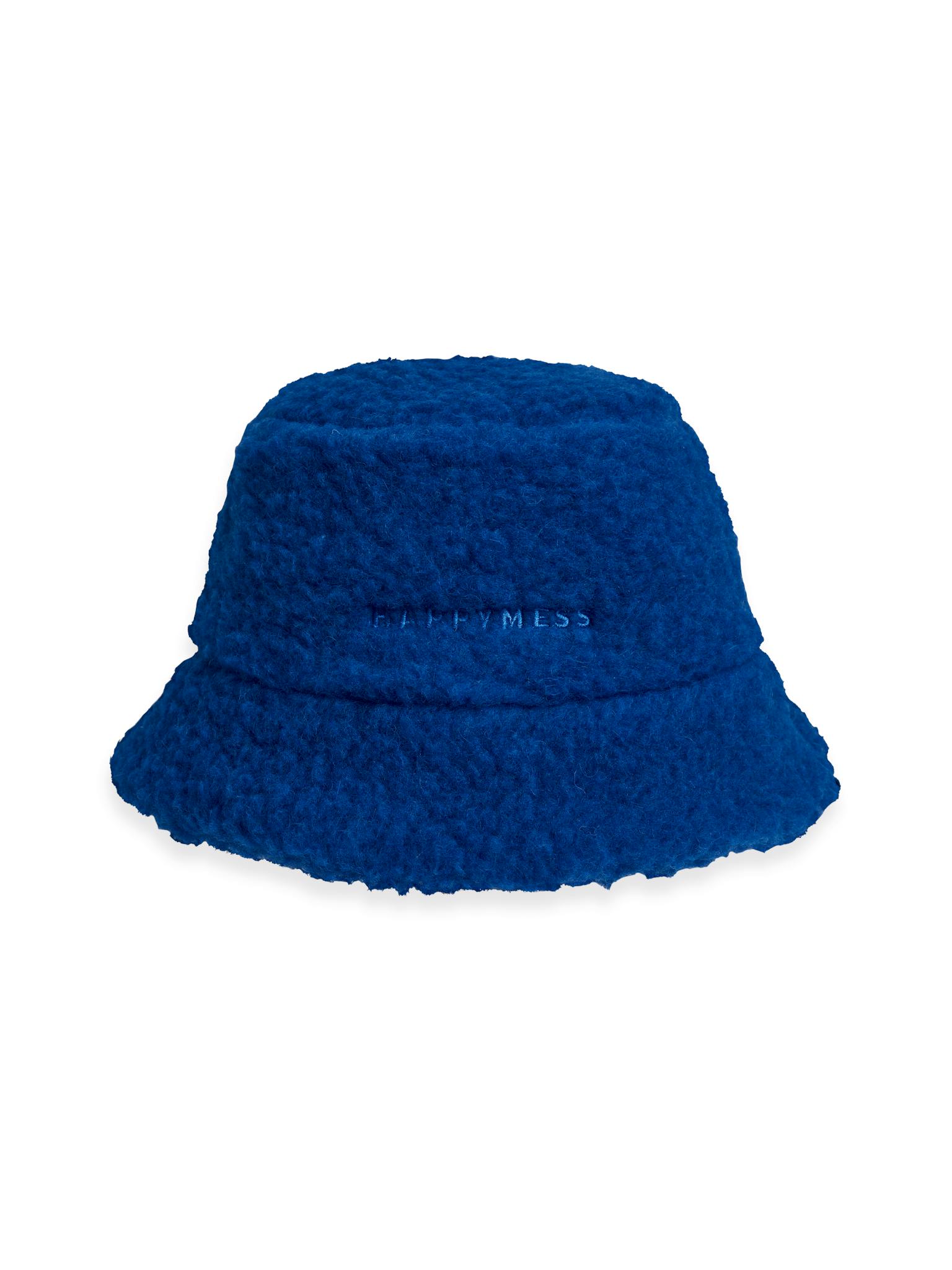 adult merino wool bucket hat - cobalt