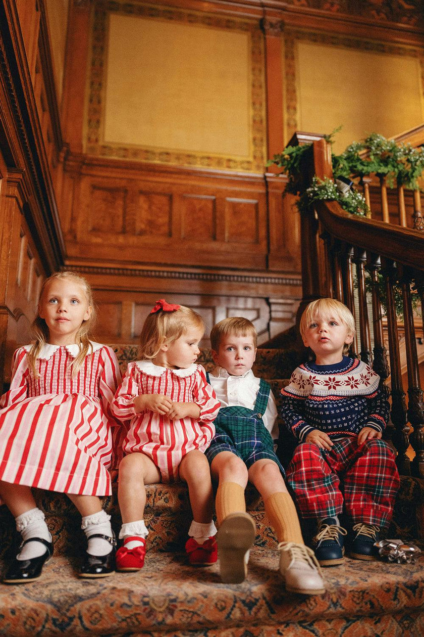 Baby Hawthorn Romper in Candy Cane Stripe