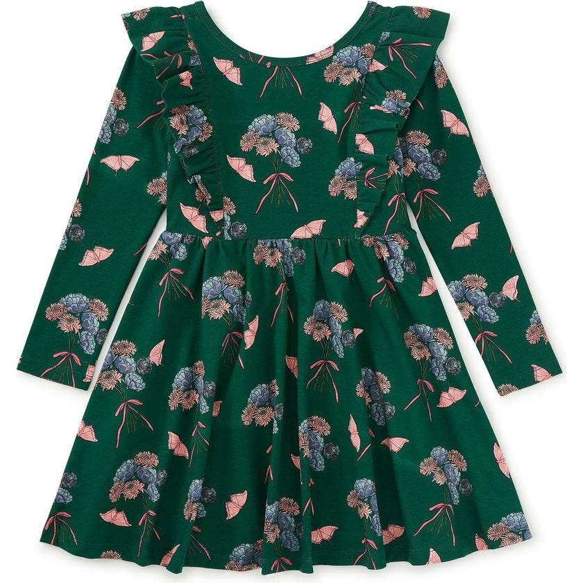 Ruffle Shoulder Ballet Dress, Multi