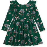 Ruffle Shoulder Ballet Dress, Multi