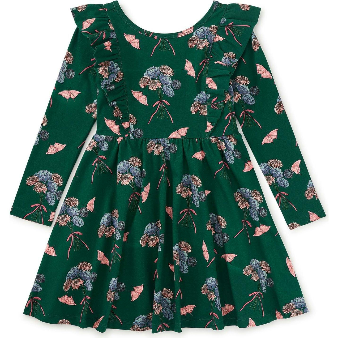 Ruffle Shoulder Ballet Dress, Multi