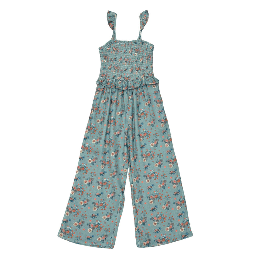 Tank Smocked Jumpsuit Evelyn Vine Floral