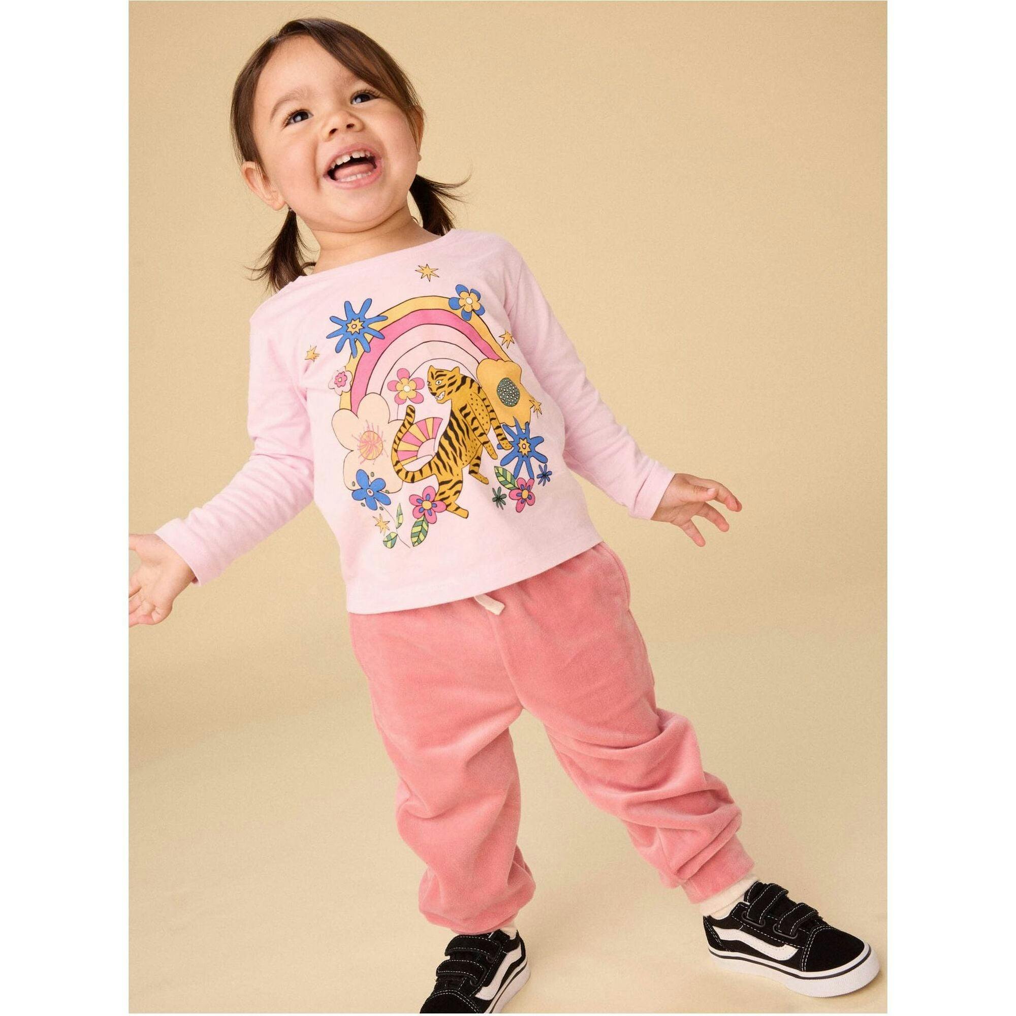 Easy Fit Very Velour Joggers, Coral