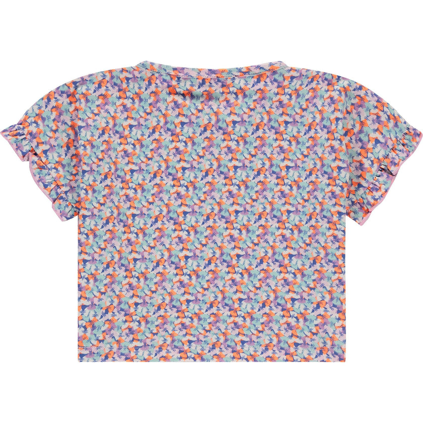 Bowtie Pasta Printed Short Sleeve Top
