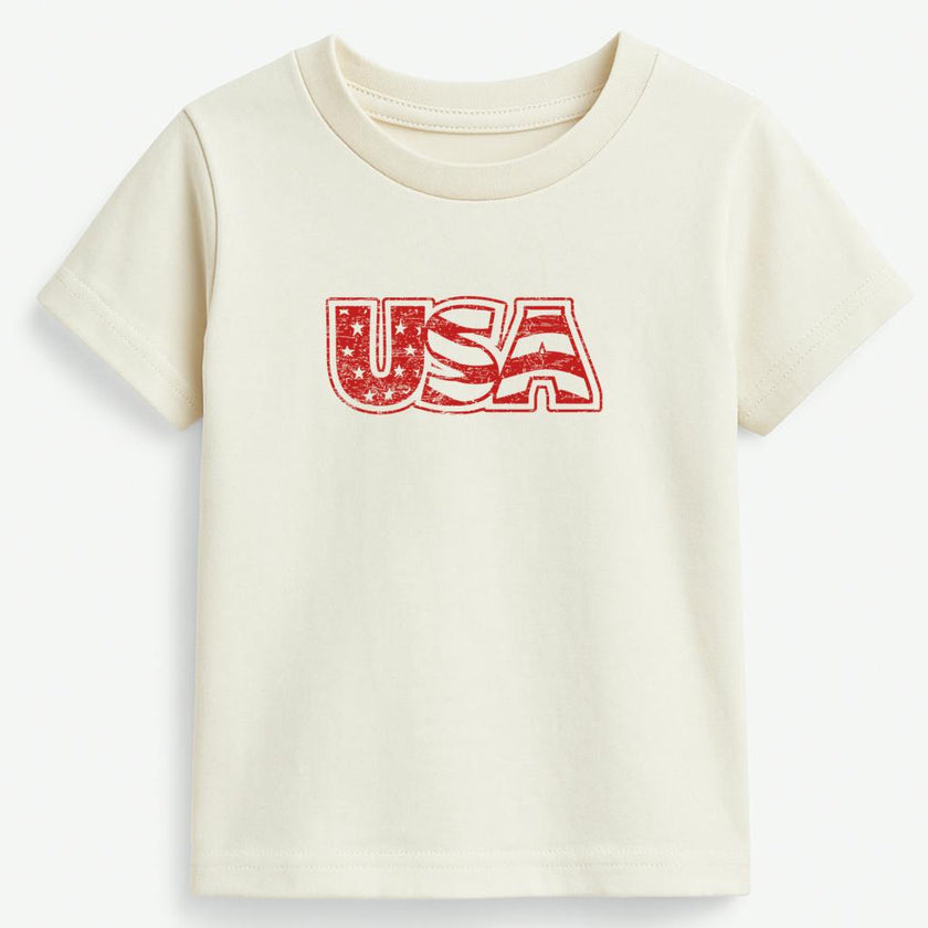 USA Organic Cotton Short Sleeve Toddler T-Shirt