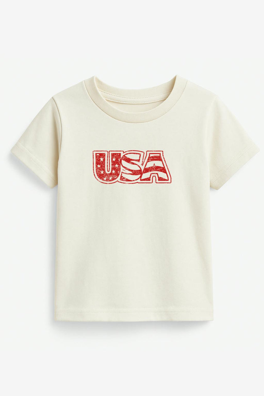 USA Organic Cotton Short Sleeve Toddler T-Shirt