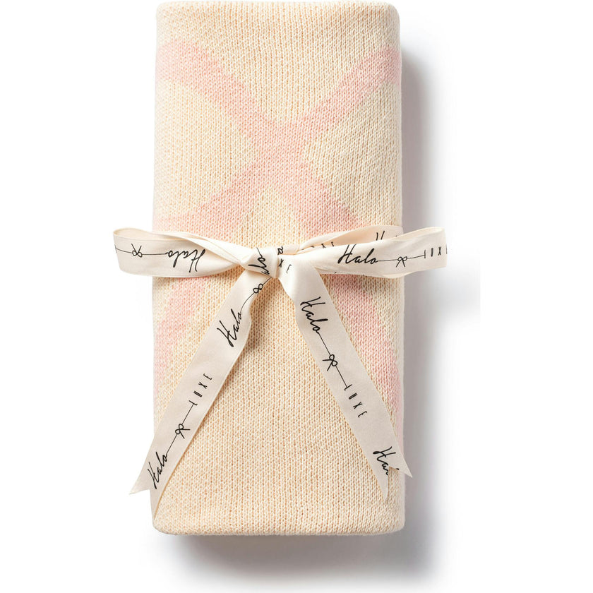 Bow Logo Knit Baby Blanket