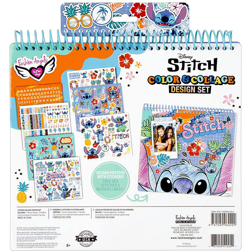 Disney Stitch: Color & Collage Design Set