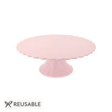Medium Pink Reusable Bamboo Cake Stand