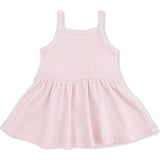 Solid Veiled Pink - Tank with Peplum