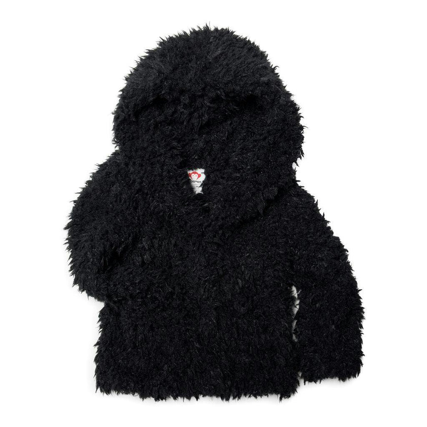 Appaman Kids Black Cleo Faux Fur Coat