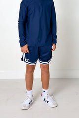 navy basketball short
