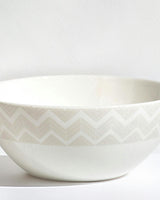 ZIG ZAG WHITE Set 2 Pcs. Soup Bowl - Ø 14,5* H. 6 Cm