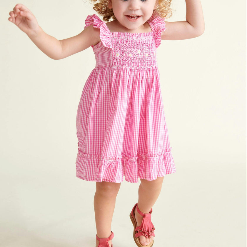 Hand-Smocked Baby Sun Dress Alba