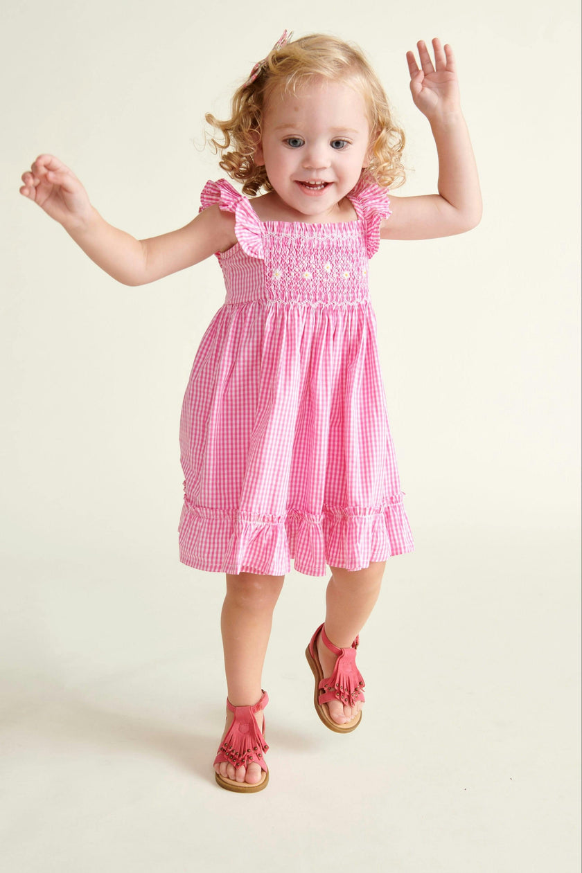 Hand-Smocked Baby Sun Dress Alba