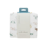 Cotton Muslin Crib Sheet - Animal Crowd