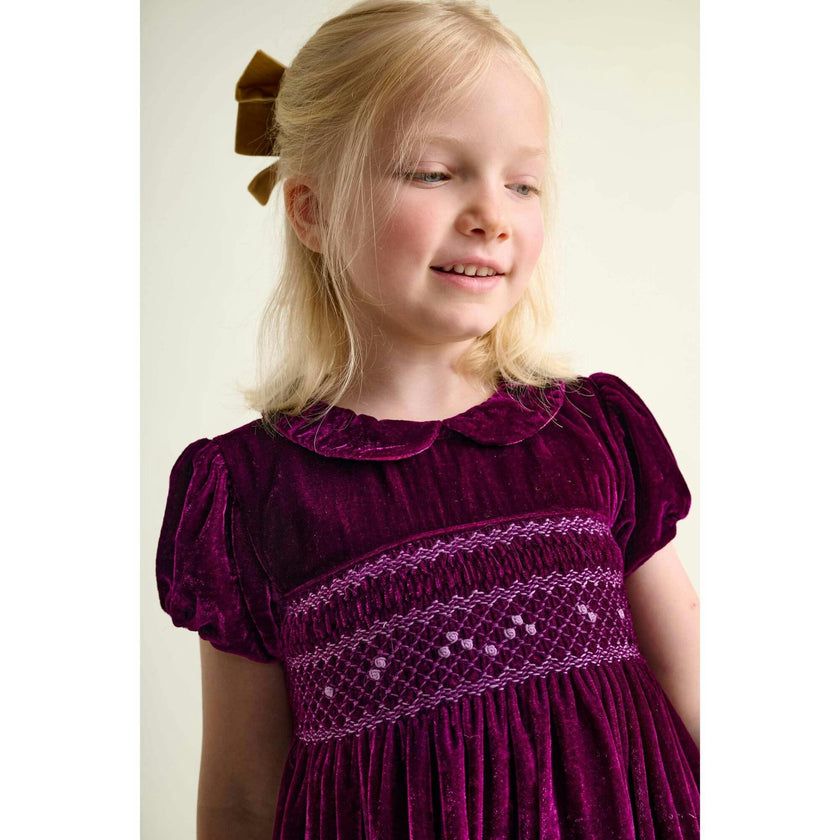 Smocked Girls Party Dress Janey