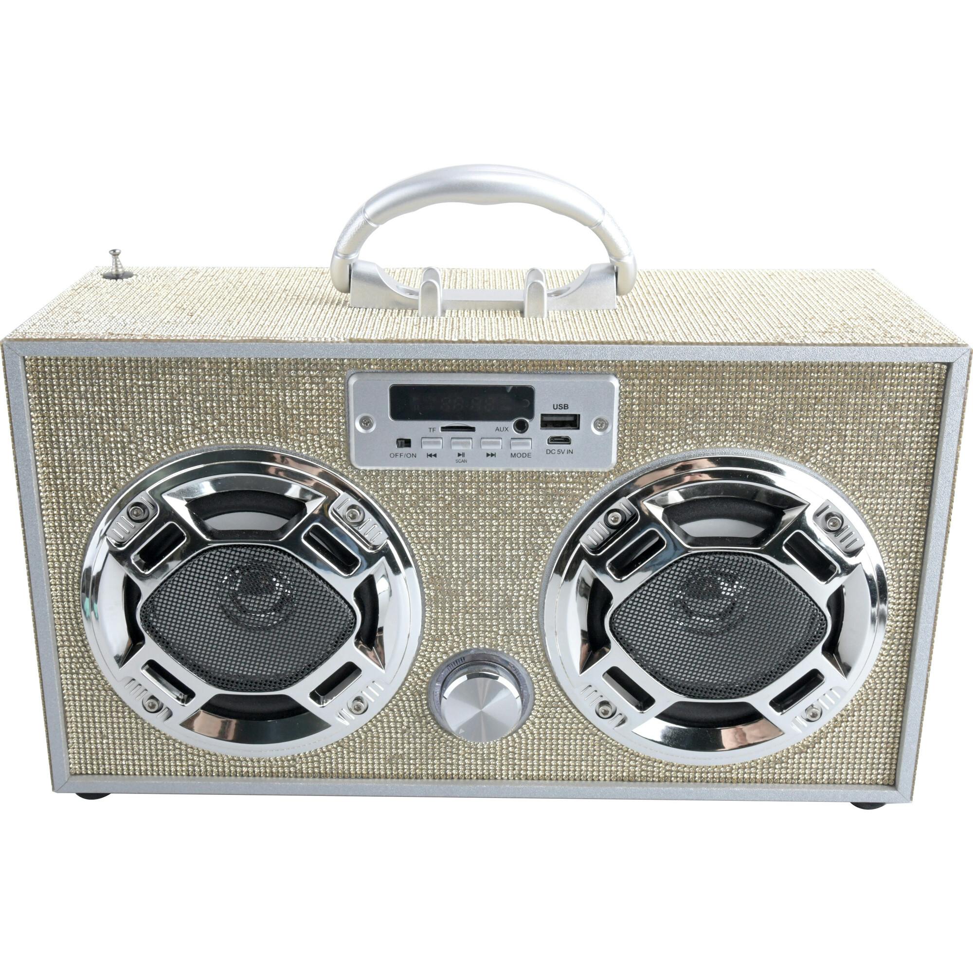 Bluetooth Fm Radio W LED Speakers