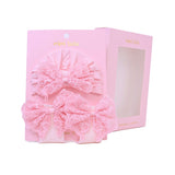 Lace Bow Hat & Sock Gift Set