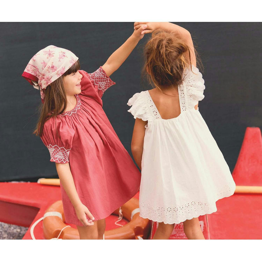 BONTON Embroidered Voile Laura Dress