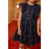 Mini Brynlee Dress in Sparkling Stars Navy