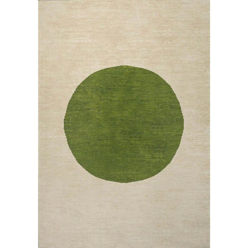Cirkel Minimalist Geometric Dot Machine-washable Area Rug