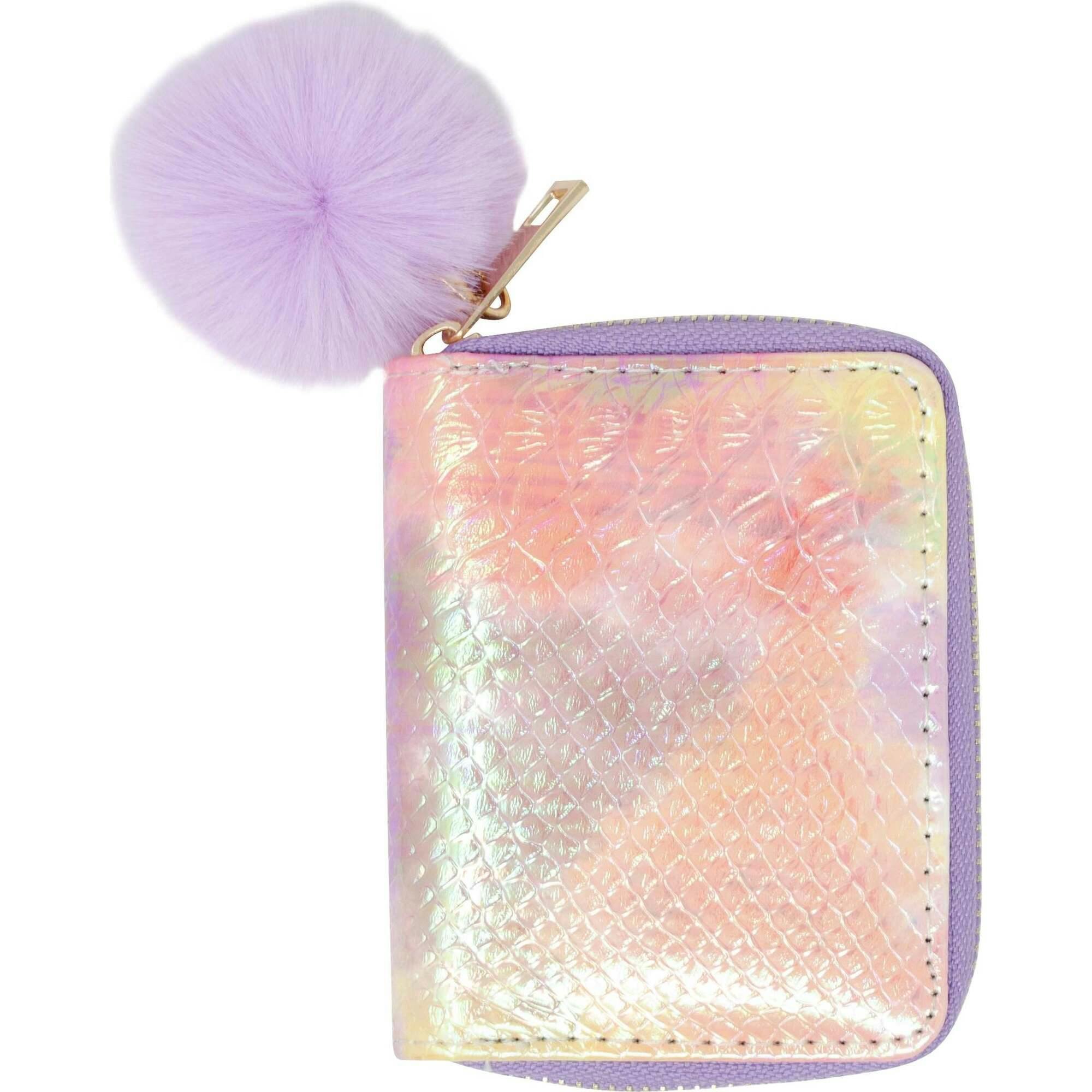 Shiny Tie Dye Mermaid Scale Wallet