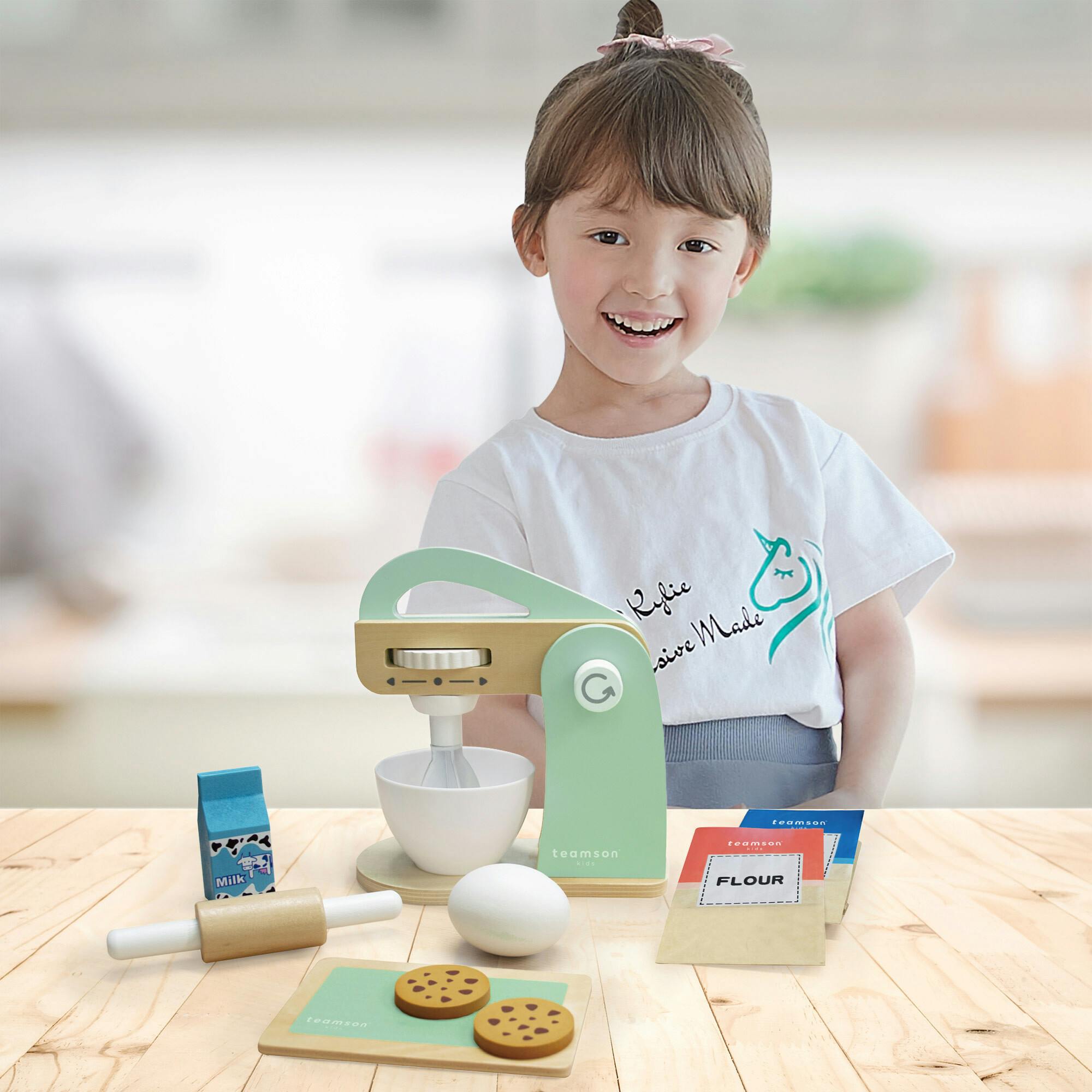 Little Chef Frankfurt Wooden Mixer Play Kitchen Accessories