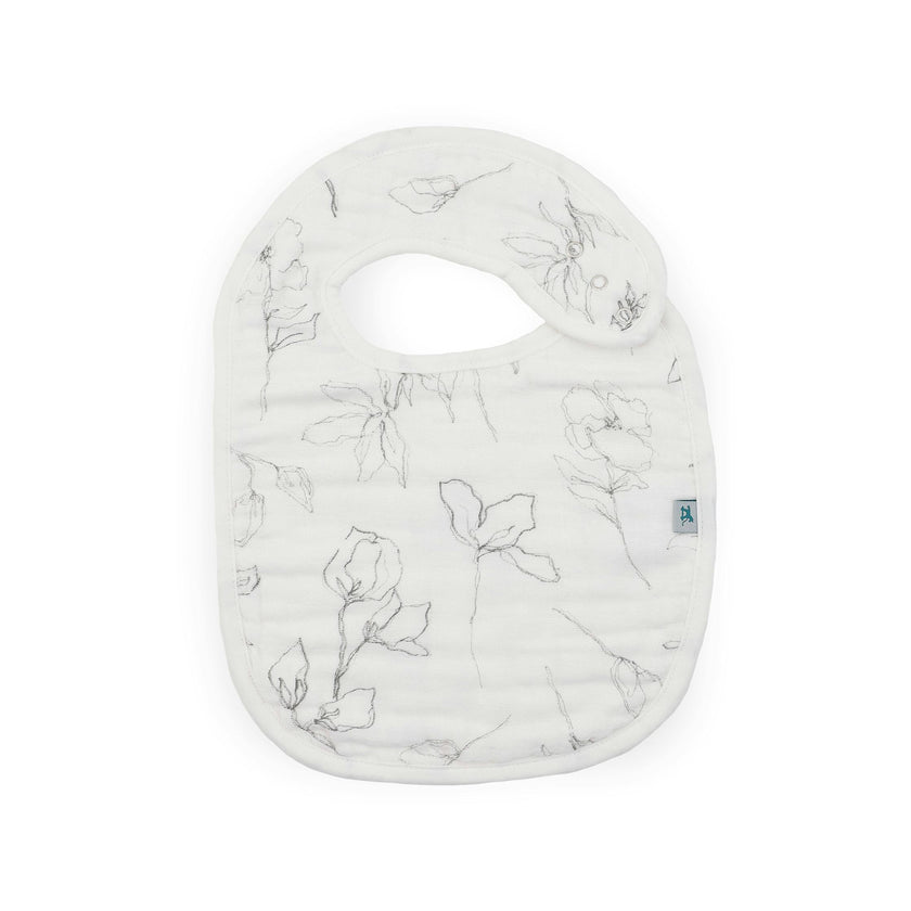 Organic Cotton Muslin Classic Bib 3 Pack - Watercolor Floret