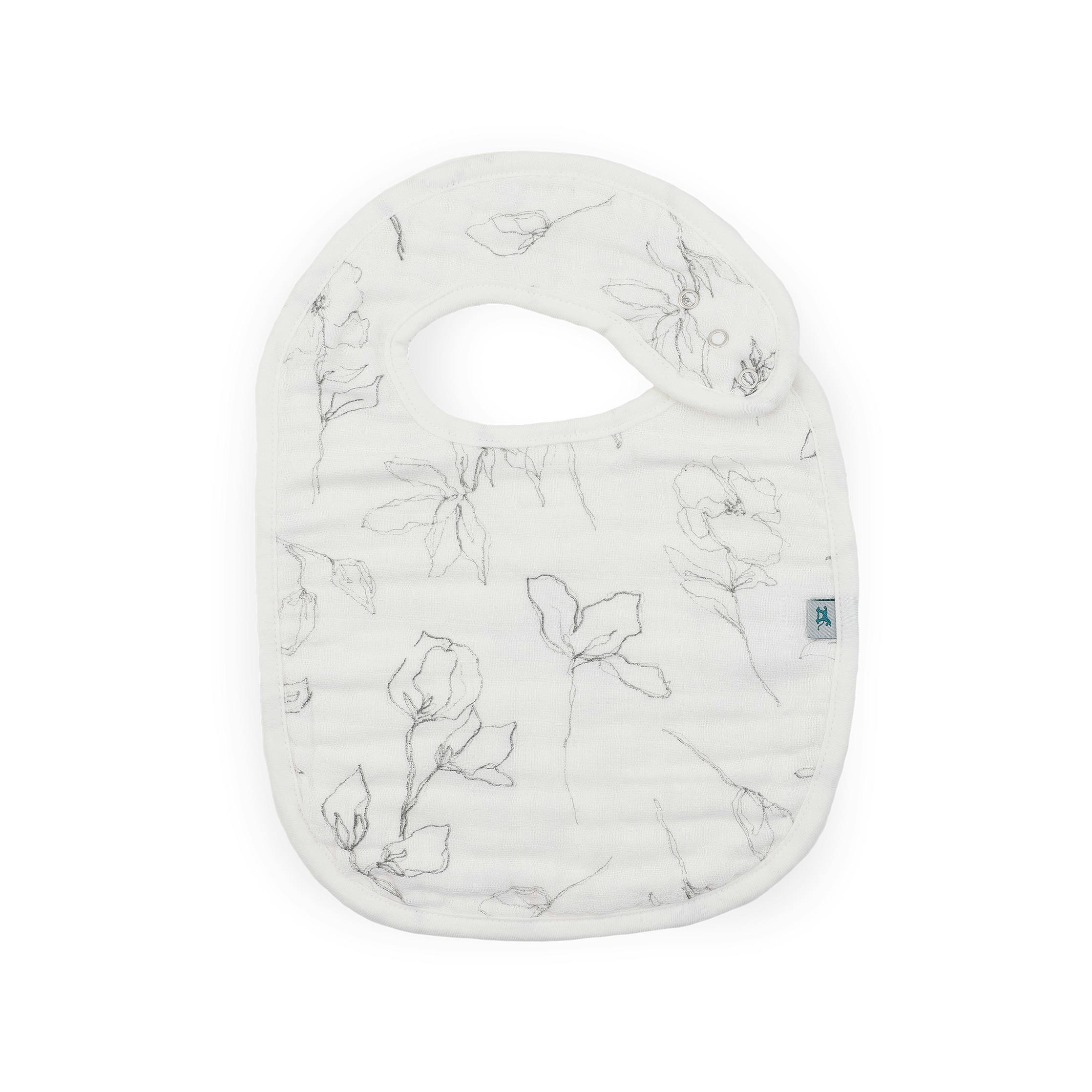 Organic Cotton Muslin Classic Bib 3 Pack - Watercolor Floret