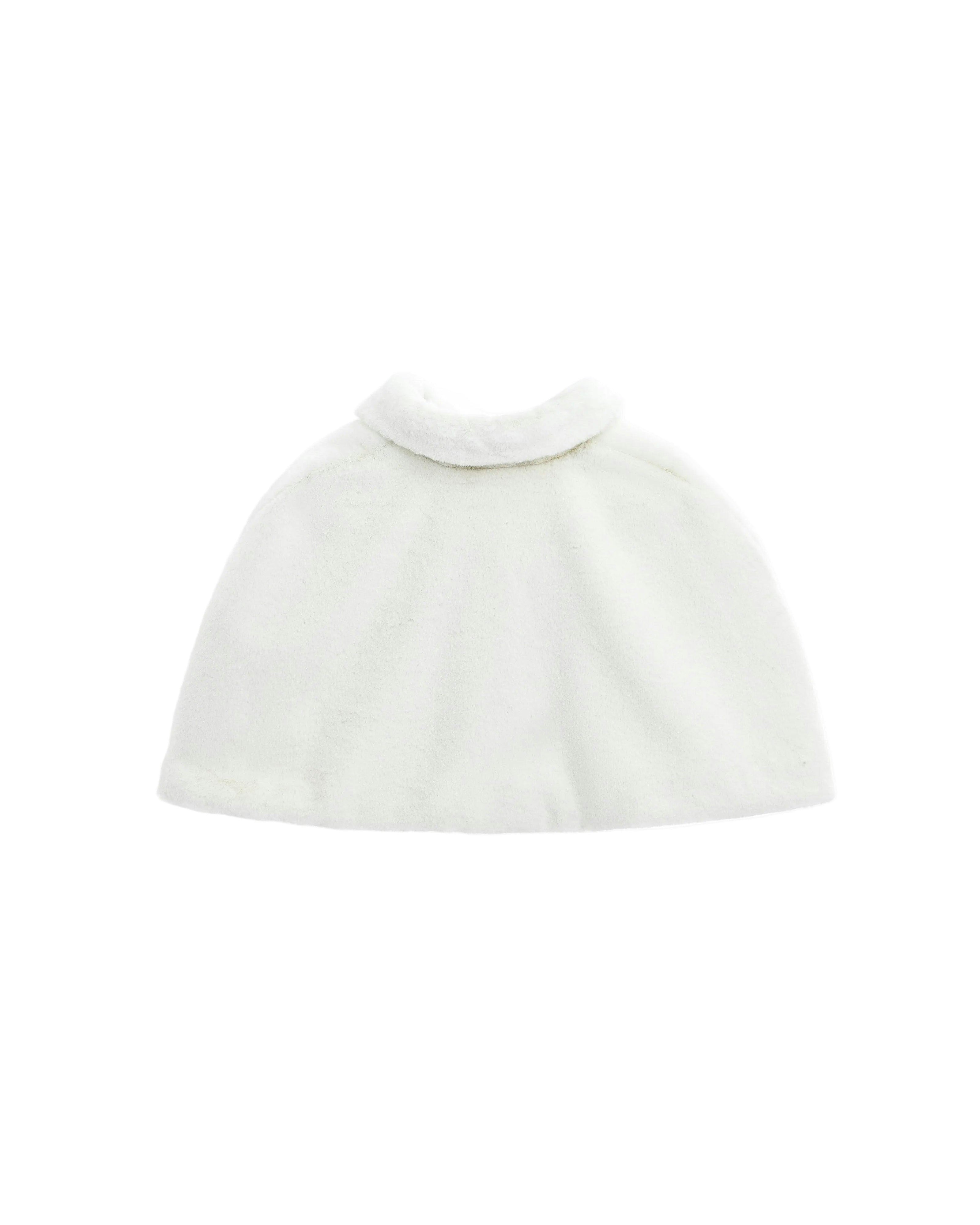 Ivory Faux Fur Cape