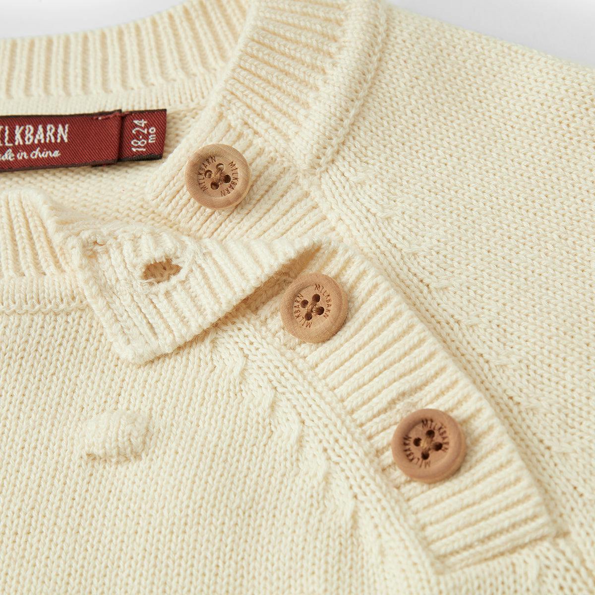 Snow Knit Popcorn Sweater