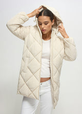 Quilted Longline Maternity and Postpartum Puffer Jacket