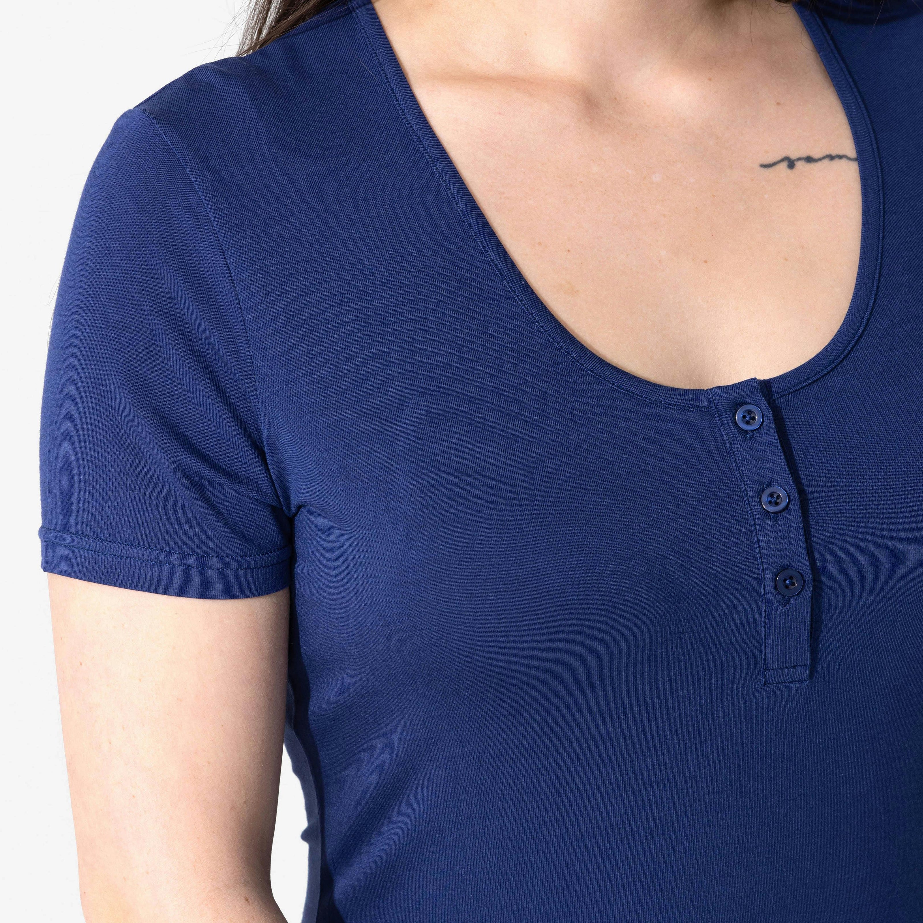 Starry Night Blue Bamboo Women's Nightgown