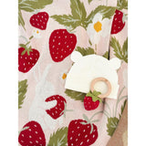 Blanket Hat Teether Gift Set - Strawberry