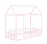 Montessori House Bed with Rails Custom Color