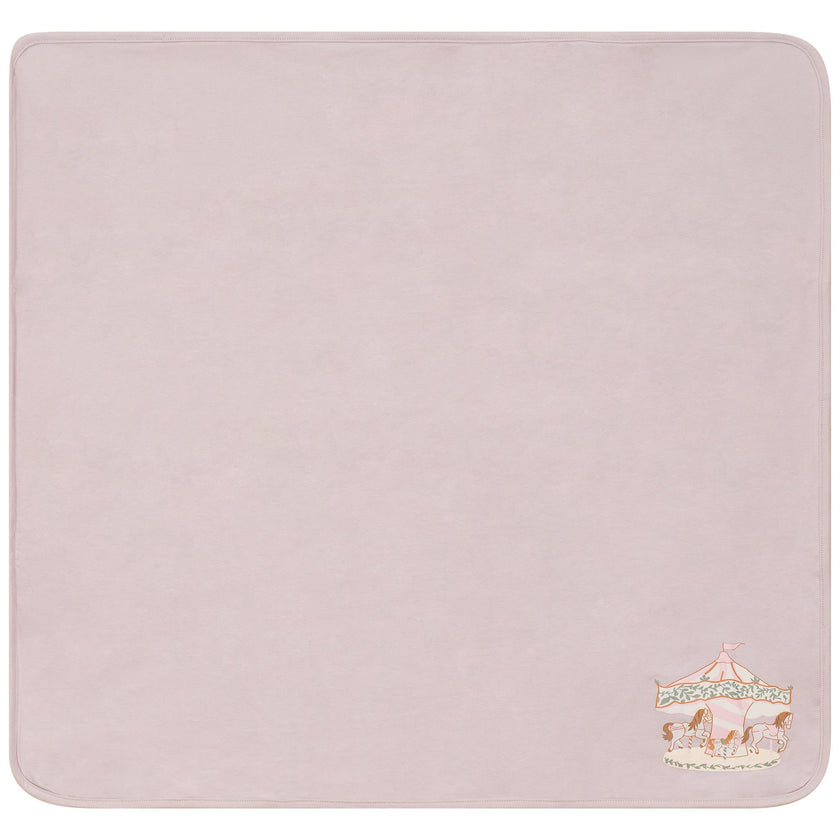 Carousel Print Cotton Blanket