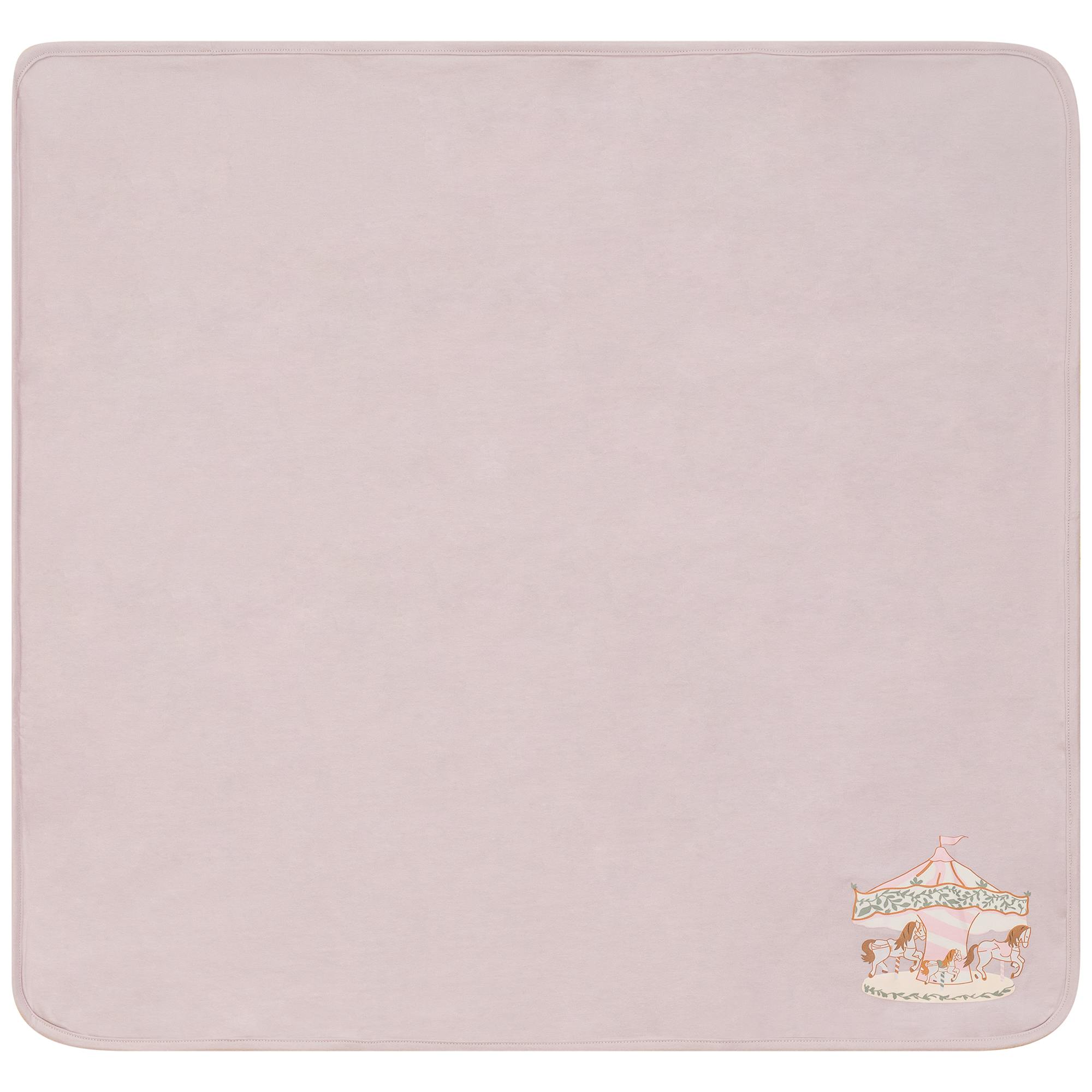 Carousel Print Cotton Blanket