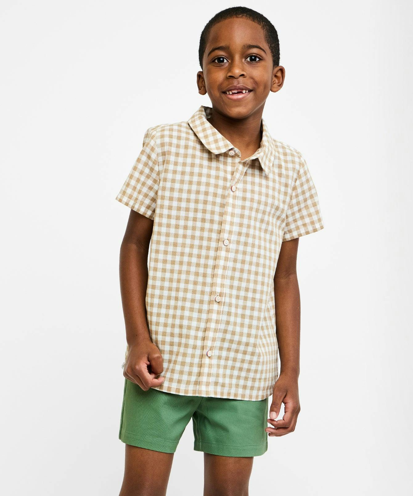 Jack Lee Shirt, Camel Check