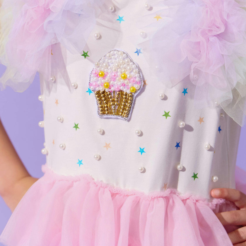 Cupcake Pearl Tulle Dress