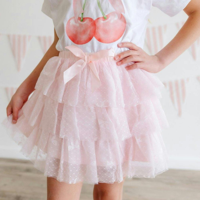 Bow Lace Tiered Tutu