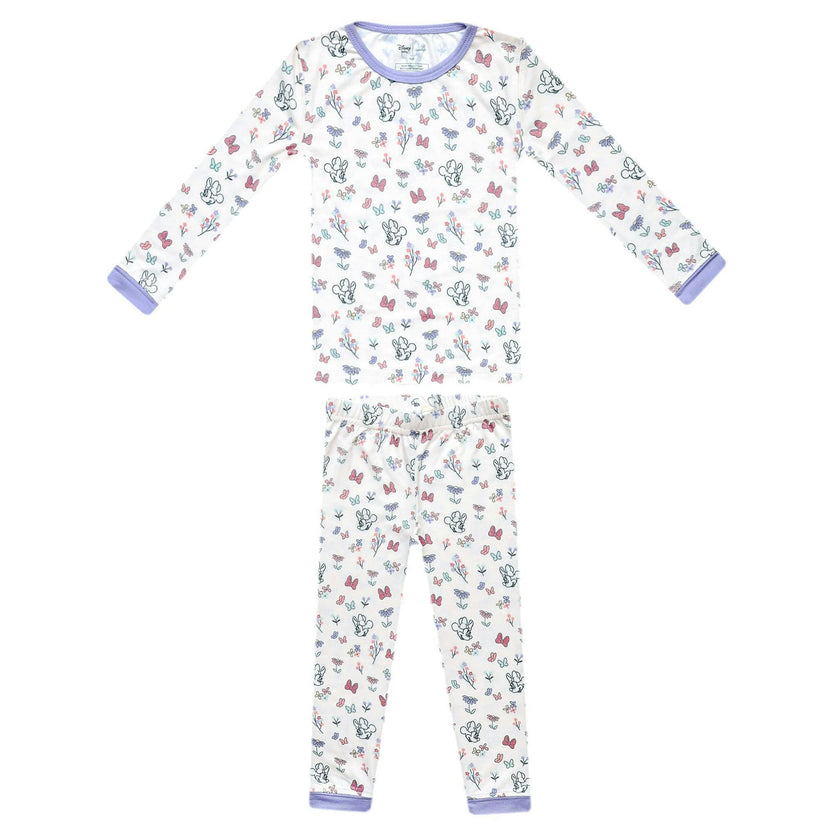2pc Long Sleeve Pajama Set - Minnie Mouse's Bowquet