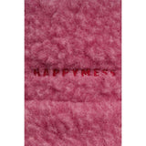 adult merino wool bucket hat - dusty pink + red