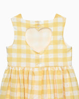 Valentina Heart Dress in Yellow