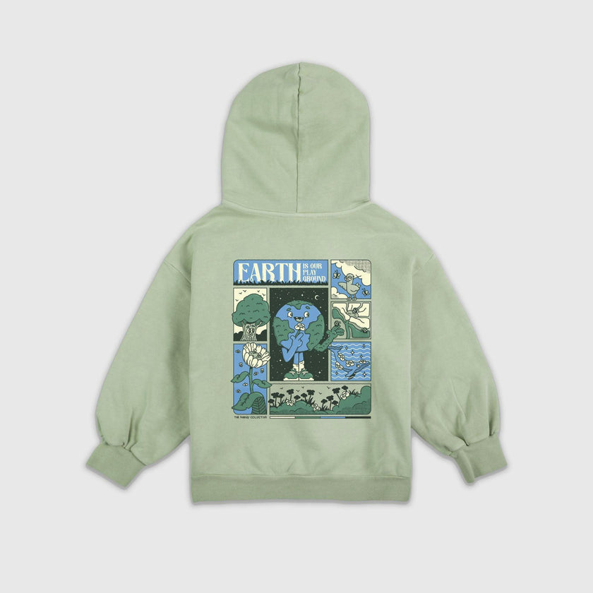 Earth Day Natural Dye Pullover in Honeydew