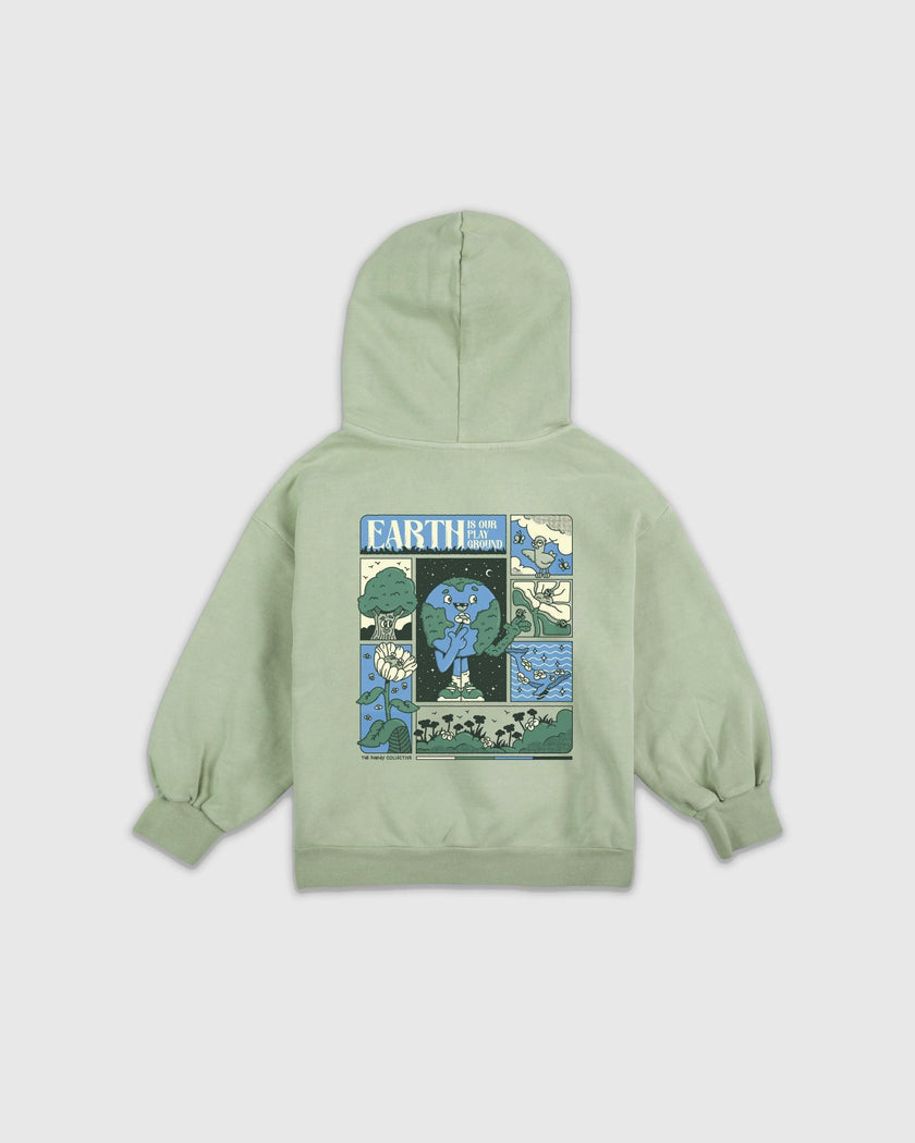 Earth Day Natural Dye Pullover in Honeydew