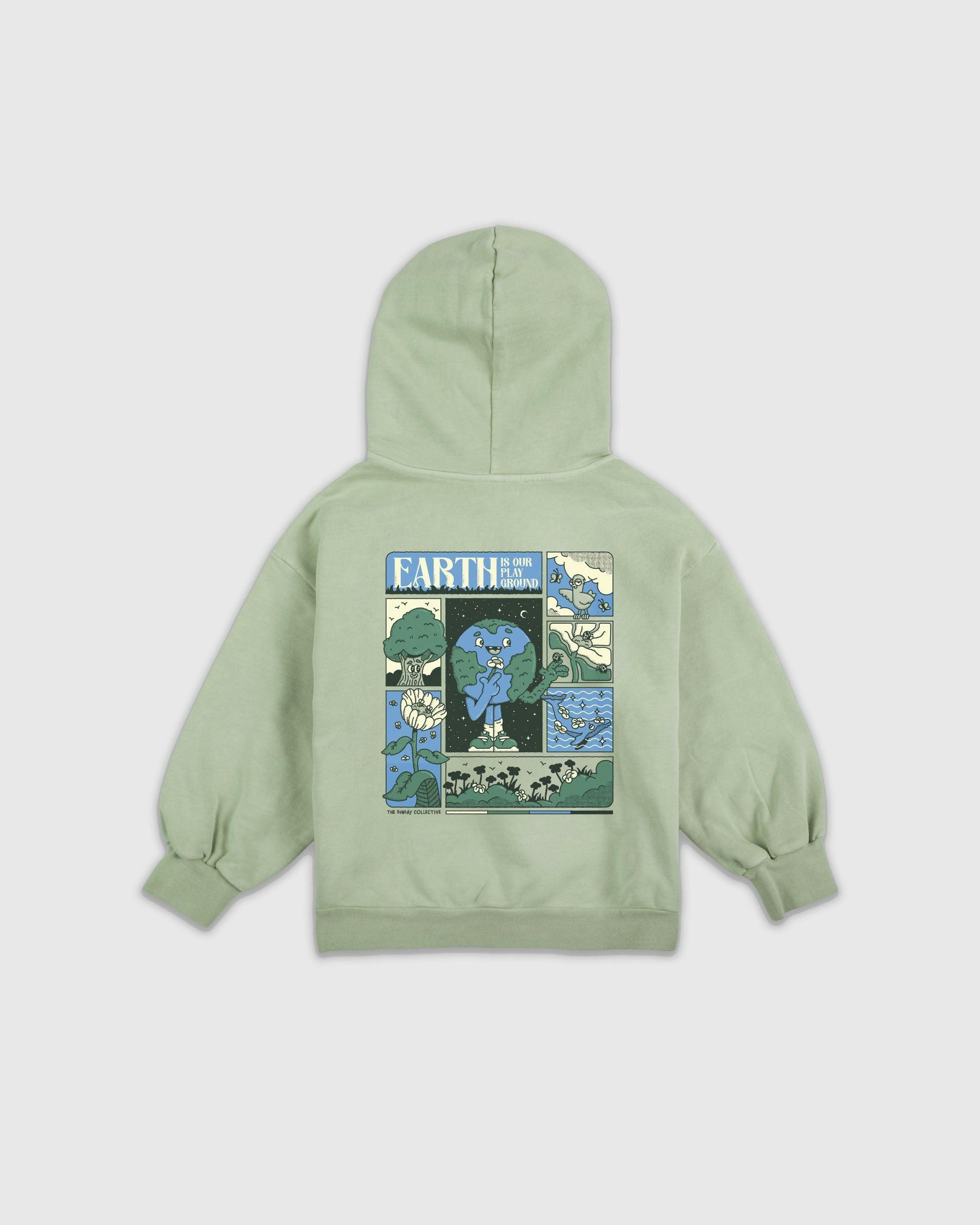 Earth Day Natural Dye Pullover in Honeydew